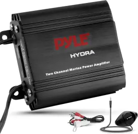 Pyle 068888742535 2-channel Marine Amplifier Receiver - Waterproof And Weatherproof Audio
