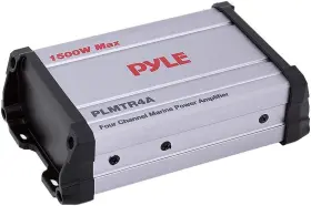 Plmtr4a Pyle 4-channel Marine Amplifier Receiver - Waterproof And Weatherproof Black