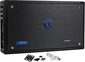 Rxm8btb Rockville 1500w Peak/750w Rms 8-channel Marine Amplifier Black