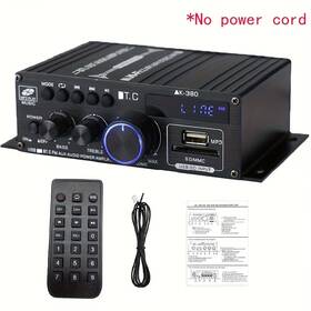 Trustcartool C00906001 800w Power Bluetooth Car Amplifier 2 Channel Hifi Home Audio Stereo Mini Amp Fm
