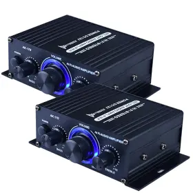 C13039001 Trustfo11 2pcs 400w 12v Power Car Audio Amplifier 2 Channel Powerful Stereo Hifi Bass Amp