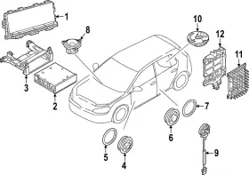 5h0-035-456-a Volkswagen Genuine Amplifier