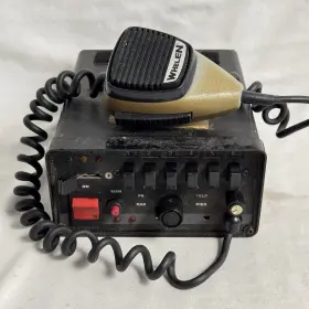 295hfs5 Whelen 295 Series Siren Amplifier With Microphone Mic Untested As-is