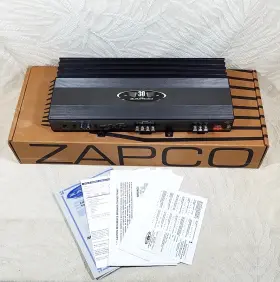350.2 Zapco 2-channel Old School Car Audio Amp Usa Made With Box Manual