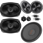 Jbl 6X9" 3-WAY 6.5" Component Speakers & 10" STAGE102 Subwoofer Bundle New. Price: $217.99.