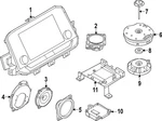 Genuine Nissan Radio Amplifier 28061-6GP2C New. Price: $886.04.