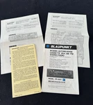 1981-1982 Porsche Blaupunkt CR-3001 Stereo Radio 911 928 Owner's Manual Used. Price: $129.98.