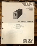 Sony XA-21 Amplifier Controller Service Manual *original* Unspecified. Price: $19.97.