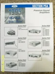 1995 Ford Radio Service Manual Audio Systems Psa/b - Premium Sound Amplifiers Used. Price: $12.95.