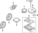 2015-2024 Nissan Murano Active Noise Controller Assembly, Amplifier -28061-5AA1C Used. Price: $77.01.