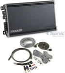 Kicker 43CXA12001 1200W Class Monoblock Car Audio Amplifier + Wire Kit New. Price: $424.48.