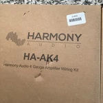 Harmony 1800W Amplifier Install Kit New. Price: $30.00.