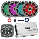 Metra IBBTR19 Marine 3-ZONE Controller, 4X 6.5" 225W Rgb Led Speakers, Amplifier New. Price: $499.90.