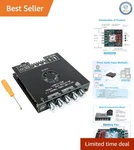 ZK-HT21 High-performance Bluetooth Amplifier Board With Bass & Treble Controls New. Price: $62.65.