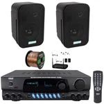 Pyle PT260A Audio Radio 200W Receiver, 2X 3.5" 300W Black Speakers, Mic System Open. Price: $216.99.