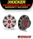 Kicker 45KM654L 6.5" 2-WAY Marine Coaxial Speakers With Led Lighting New. Price: $195.96.