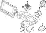 Genuine Nissan Radio Amplifier 28060-9BU0C New. Price: $928.02.