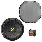 Kicker CWC15 15" 900W 4-OHM Dual Voice Coil Subwoofer (single), Grille, Wire New. Price: $229.98.