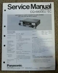 Panasonic Service Manual Cq-e Series Am/fm/st Cassette Used. Price: $8.00.