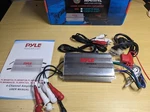 Pyle Hydra PLMRMP3A 400W Channel Amplifier Rca Stereo & 3.5MM Inputs W/ Volume Open. Price: $40.00.