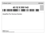 Genuine Bmw Amplifier For Harman Kardon 65-12-9-390-140 New. Price: $1238.16.