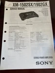 Sony XM-1502SX XM-1902SX Service Manual From The Usa **original** Very. Price: $23.99.
