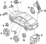 Genuine Audi Radio Amplifier 85E-035-223-A New. Price: $206.88.