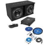 Nvx 1X NPKG212 Dual 12" Subwoofer Bass Package Amp, 8 Gauge Wiring Bundle New. Price: $454.98.