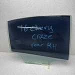 2016 Chevy Cruze Rear Right Side Door Window Glass Oem Used. Price: $139.90.