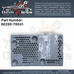 Lexus NX200T, NX300, NX300H Radio Amplifier 86280-78041 Oem 2017, 2018, 2019 Used. Price: $499.00.