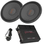 2) Jbl STAGE102 Series 10" 4 Ohm Subwoofers & 3000W Mono Micro 1-CH Amplifier New. Price: $254.99.