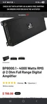 Massive Audio Blade 8000.1 2 Ohm Stable Amplifier Used. Price: $650.00.