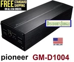 Pioneer GM-D1004 Digital 400 Watt 4-CHANNEL Ultra Compact Car Amplifier New. Price: $154.95.