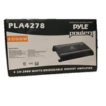Pyle PLA4278 Channel 2000W Rms Bridgeable Mosfet Amplifier Open. Price: $85.99.