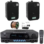 Pyle PT260A Am/fm Display Receiver, 2X 5.25" 400W Black Speakers, Mic System New. Price: $238.49.