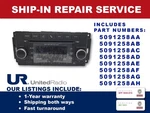 Repair Service: 2016-2018 Chrysler Dodge Oem Radios 5091258AF & Other Part #'s Seller. Price: $200.00.