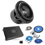 Nvx VCW82V3 8" Subwoofer, VAD8402V2 2-CH Amplifier + Gauge Wiring Bundle New. Price: $459.09.