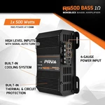 Prv Audio RS500 Bass 1 Ohm 500W Mono Class Car Amplifier New. Price: $99.91.
