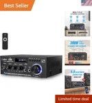 High-performance 300W Home Amplifier With Bass/treble Control Audio Lovers New. Price: $79.09.