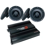 Cerwin Vega CVP1200.4D 1200W 4CH Amp 4) XED62 6.5" 300W Speakers Upgrade New. Price: $244.99.
