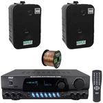 Pyle Home Stereo Digital Receiver, 2X 5.25" 400W Indoor/outdoor Speakers, Wire Open. Price: $197.99.