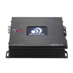 Massive Audio Hippo H8004 125 Watt Rms X Ohm 3 Channel Amplifier New. Price: $234.99.