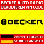 Becker Radio Decoding Pin Code Bmw Chrysler Ferrari Mercedes Benz Audio Neu. Price: $5.82.