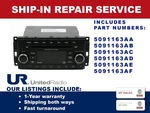 Repair Service For 2014 Chrysler Dodge Jeep Multimedia Oem Radio 5091163AC Seller. Price: $200.00.