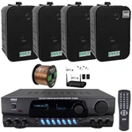 Pyle PT260A Home Receiver, 4X 5.25" 400W Indoor/outdoor Speakers, Mic System New. Price: $312.99.