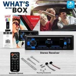 Pyle Stereo Receiver Power Amplifier- Single Din W/ Remote Control (black) New. Price: $55.00.