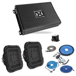 Nvx VAD8402V2 2-CH Amp + 2X Kicker L7T84 8" Subwoofers, Gauge Wiring Bundle New. Price: $749.05.