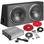 Belva BPKG212V2 1200W Dual 12" Car Subwoofer With Ported Enclosure, Monoblock... New. Price: $432.34.