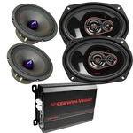 Cerwin Vega 4 Channel Amp & 6.5" Mid-range 6X9" 3-WAY Car Speakers Upgrade New. Price: $267.99.