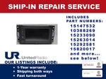 Repair Service Touchscreen Am/fm/navigation 2011-2013 Corvette Radios 15147532 Seller. Price: $400.00.